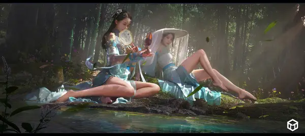 2k夏科壁纸-旗袍 - 武侠-汉服「哲风壁纸」