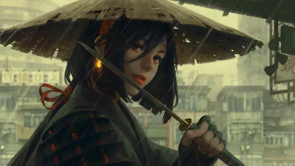 3k耳环壁纸-脸 - 雨-古维兹「哲风壁纸」