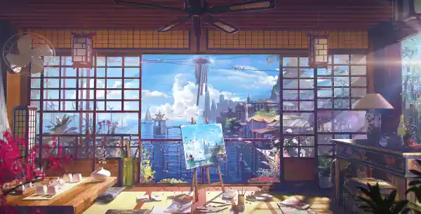 5k天空壁纸-云 - 海-灯「哲风壁纸」