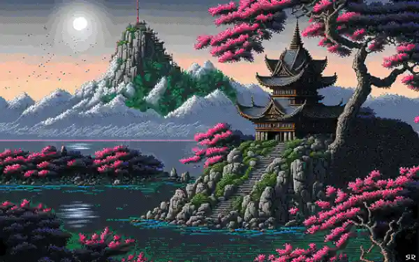 2k分支壁纸-山 - 树-水「哲风壁纸」
