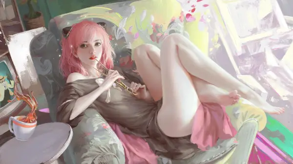 9k杯子壁纸-脚 - 腿-美腿「哲风壁纸」
