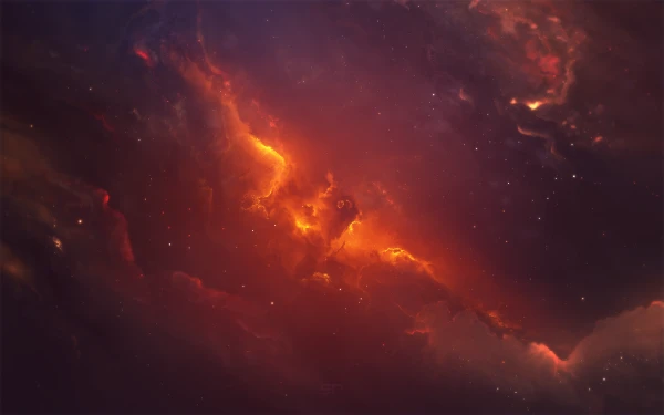 4k宇宙壁纸-星云 - 橙子-空间「哲风壁纸」