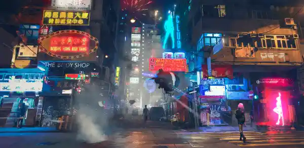 4k城市壁纸-氖 - 灯-建筑「哲风壁纸」