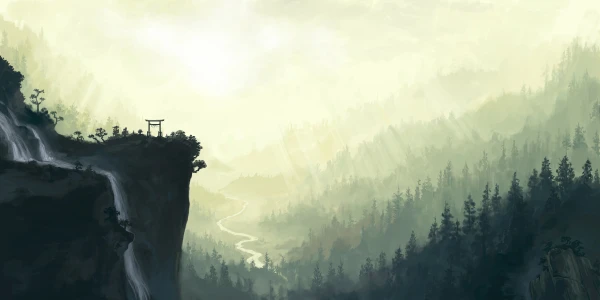 2k悬崖壁纸-山 - 景观-森林「哲风壁纸」
