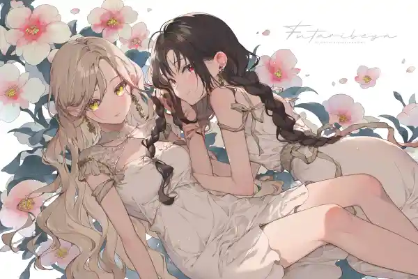 5k签名壁纸-耳环 - 花朵-花瓣「哲风壁纸」
