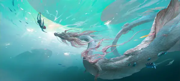 4k动物壁纸-水 - 鱼-龙「哲风壁纸」