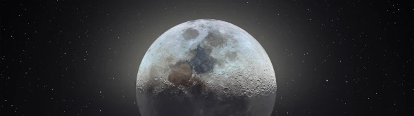 5k星星壁纸-月亮 - 空间-极简主义「哲风壁纸」