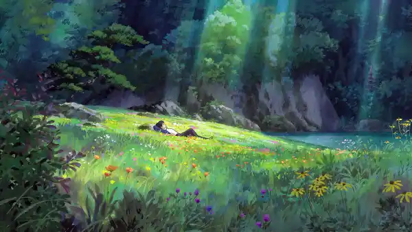 2k夏天壁纸-草 - 池塘-花朵「哲风壁纸」