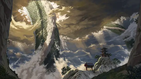 2k天空壁纸-云 - 山-树「哲风壁纸」