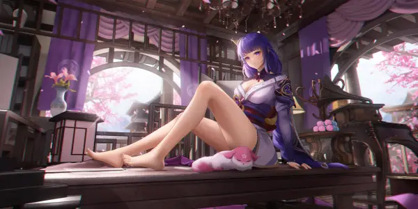 3k美腿壁纸-痣 - 脚-花朵「哲风壁纸」