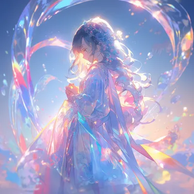 1k长发壁纸-水 - 皮克斯-动漫女孩「哲风壁纸」