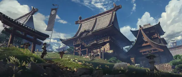 3k场地壁纸-云 - 草-天空「哲风壁纸」