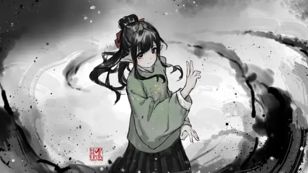 4k长发壁纸-尖耳朵 - 艺术品-动漫女孩「哲风壁纸」