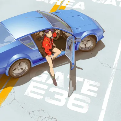 4k反射壁纸-腿 - 路-车「哲风壁纸」