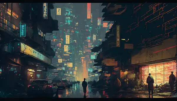 3k人们壁纸-车 - 城市-插图「哲风壁纸」