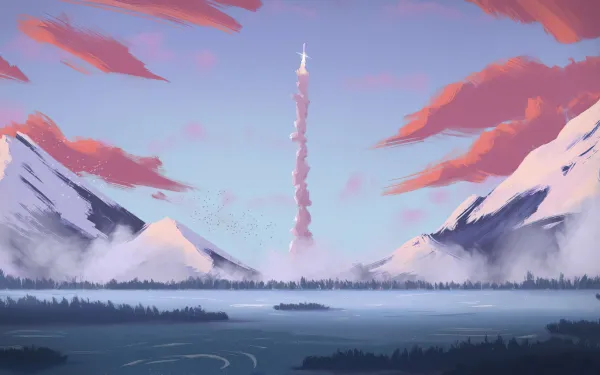 4k天空壁纸-云 - 山-水「哲风壁纸」