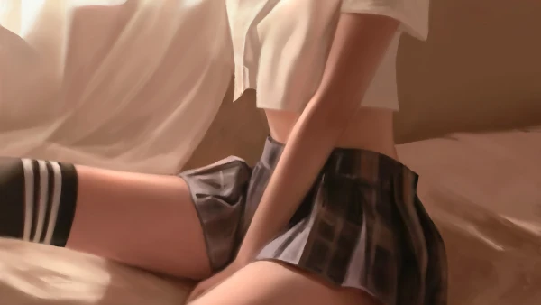 4k丝袜壁纸-人们 - 校服-美腿「哲风壁纸」