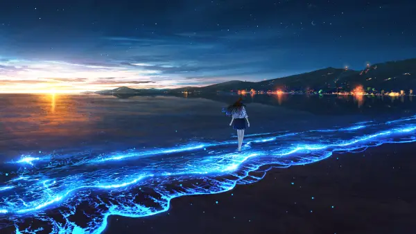 5k日落壁纸-水 - 海-海滩「哲风壁纸」