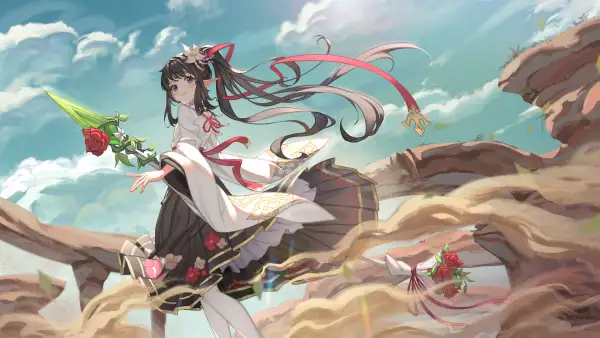 4k天空壁纸-云 - 花朵-长发「哲风壁纸」