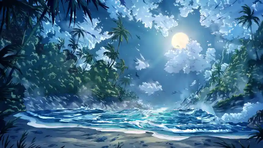 4k景观壁纸-云 - 树-水「哲风壁纸」