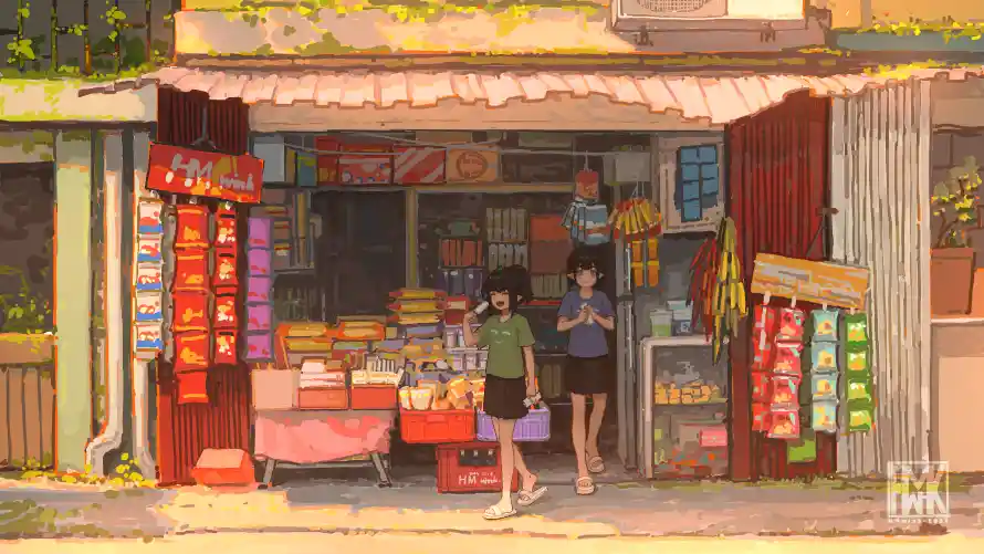 4k店面壁纸-棒冰 - 步行-芸汐「哲风壁纸」