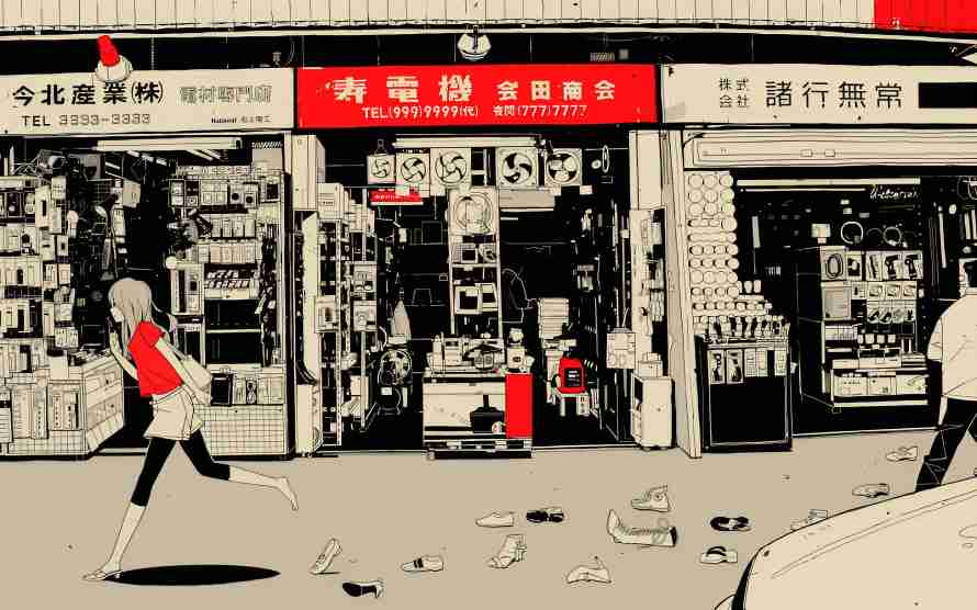 2k购物壁纸-鞋 - 秋叶原-红色的「哲风壁纸」