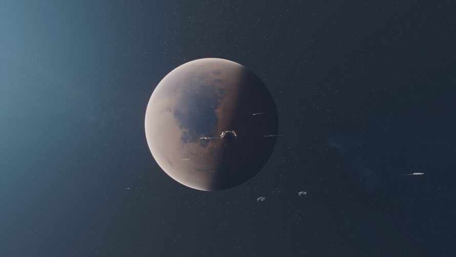 4k星星壁纸-空间 - 行星-飞船「哲风壁纸」