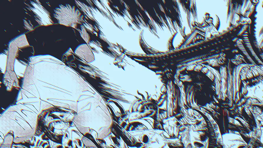 3k漫画壁纸-颅骨 - 五条悟-两面须那「哲风壁纸」
