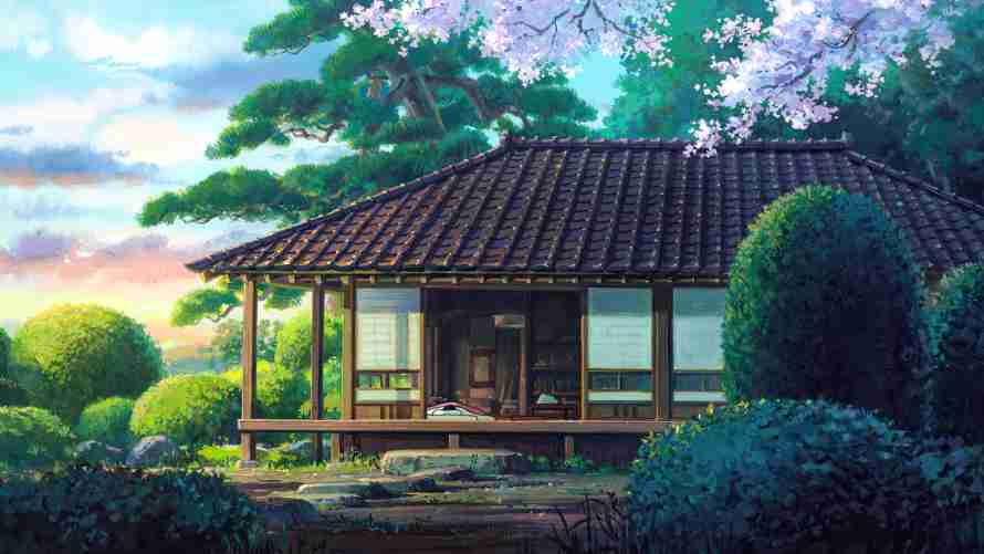 2k天空壁纸-云 - 树-房子「哲风壁纸」