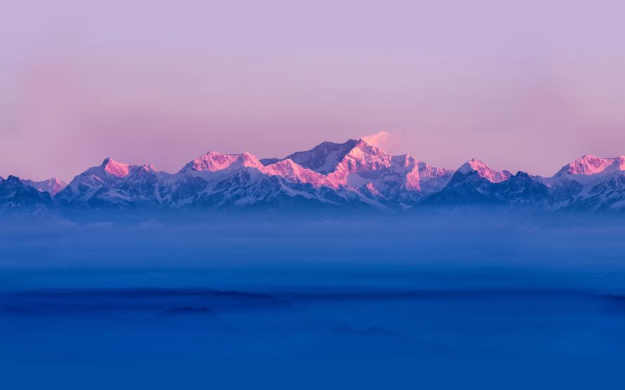 3k天空壁纸-山 - 自然-蓝色的「哲风壁纸」