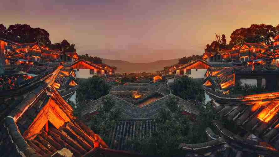 4k建筑壁纸-山 - 摄影-日落「哲风壁纸」