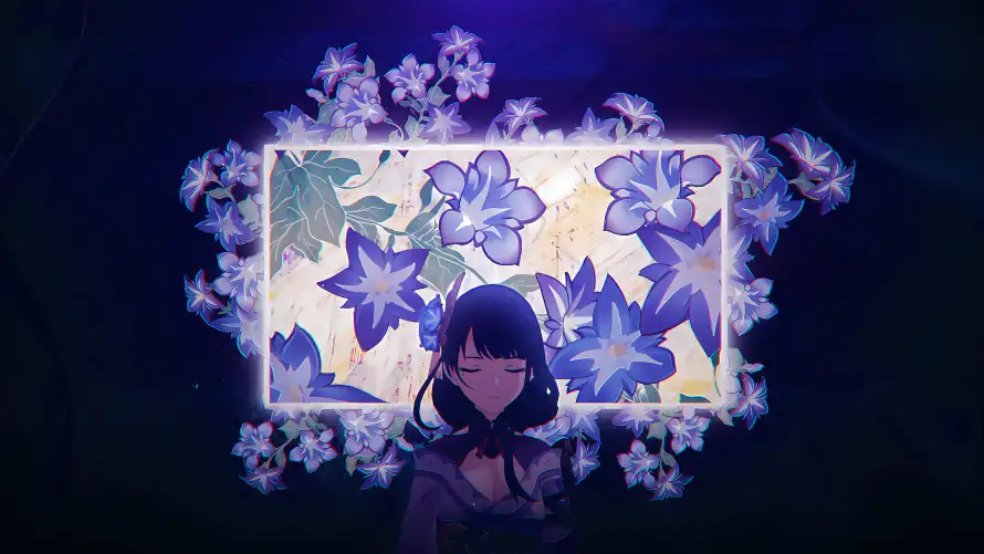 3k和服壁纸-花朵 - 辫子-动漫女孩「哲风壁纸」