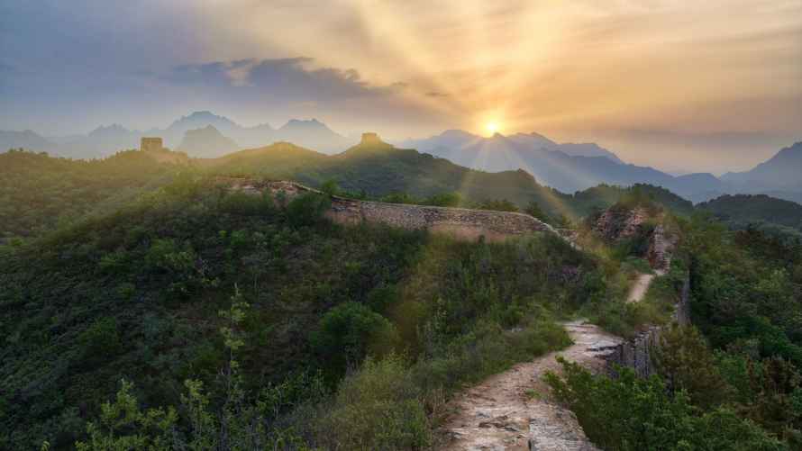 4k4K壁纸-山 - 丘陵-太阳「哲风壁纸」