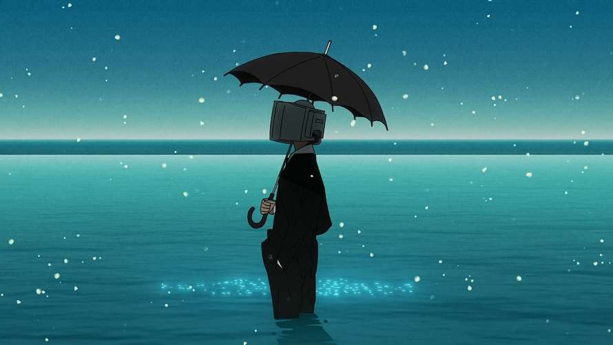 2k电视壁纸-伞 - 水-雨「哲风壁纸」