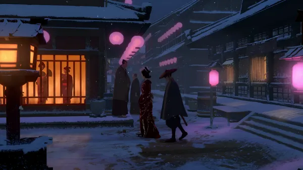 3k下雪壁纸-镇 - 雪-人们「哲风壁纸」