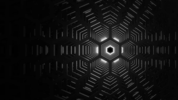 8k戴尔壁纸-五边形 - 抽象的-3D抽象「哲风壁纸」