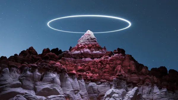 4k摄影壁纸-山 - 灯-星星「哲风壁纸」
