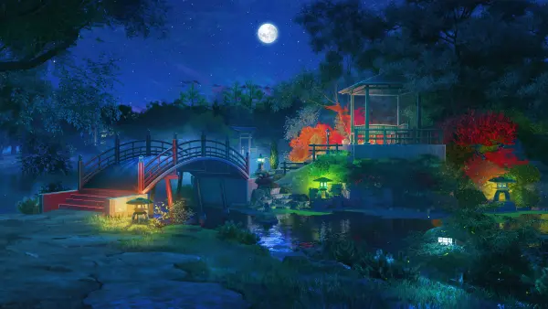 4k4K壁纸-树 - 桥-水「哲风壁纸」