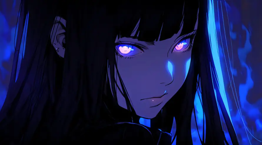 2k插画壁纸-回眸的少女 - 桌面-免费下载「哲风壁纸」