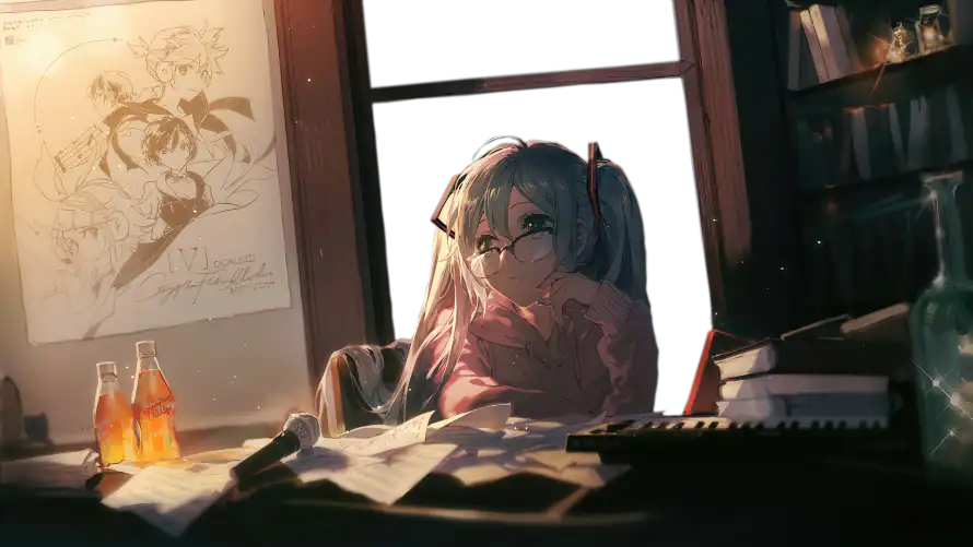 2k插画壁纸-绘画少女 - 桌面-免费下载「哲风壁纸」