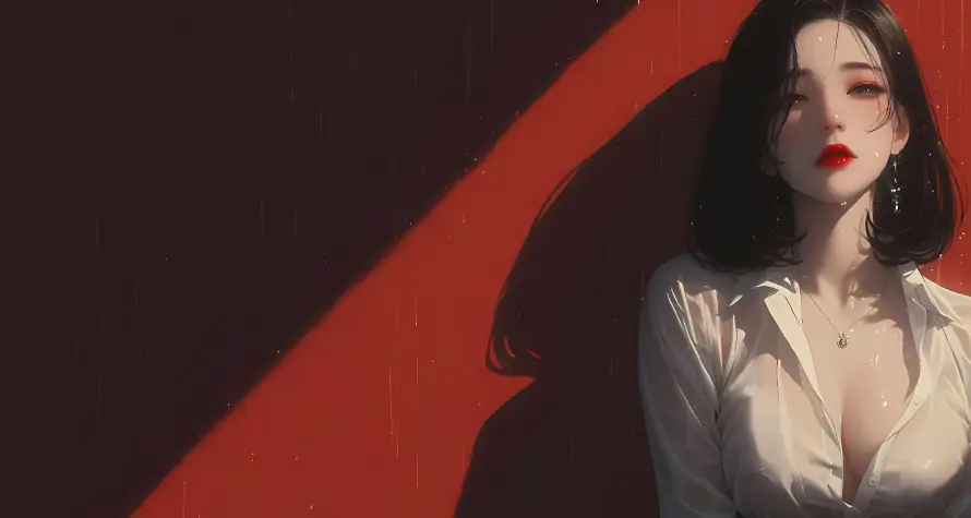 4k伤感壁纸-美女 - 雨中-美丽动人「哲风壁纸」