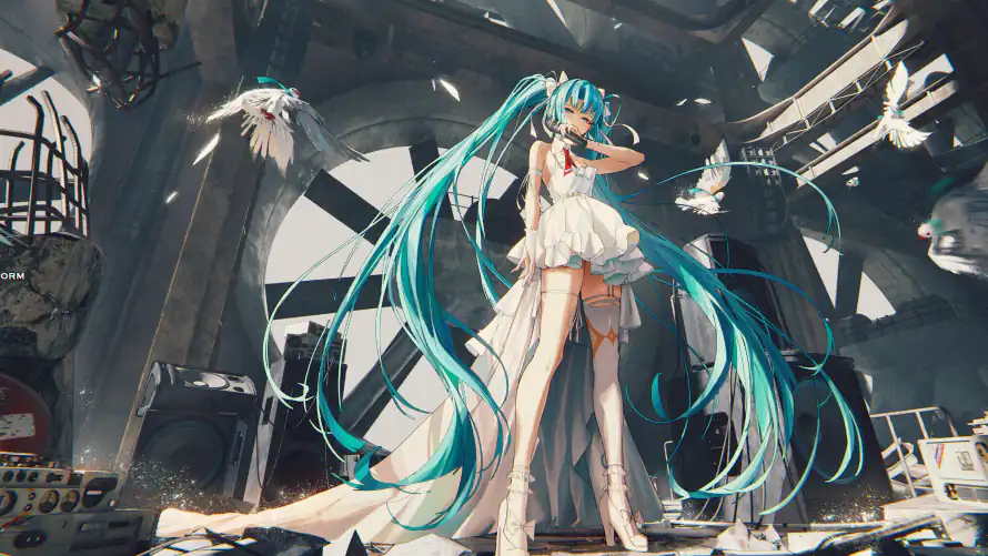 3k二次元壁纸-初音未来 - 桌面-免费下载「哲风壁纸」