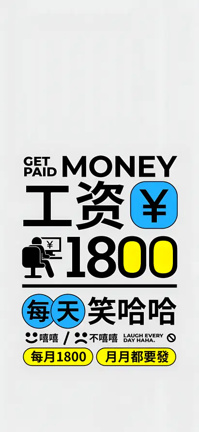 4k插画艺术壁纸 - 打工人专用 - 手机壁纸 - wallpaper「哲风壁纸」
