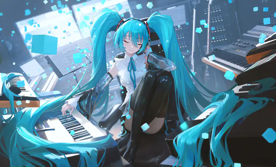 10k动漫壁纸-初音未来 - 桌面-免费下载「哲风壁纸」