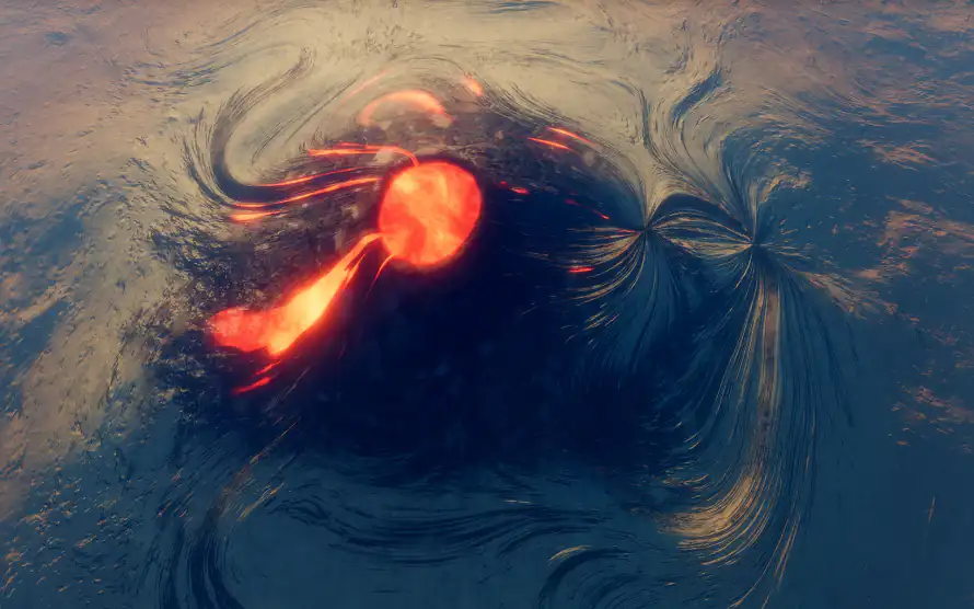 2k卫星壁纸-火山 - 太空视角-免费下载「哲风壁纸」