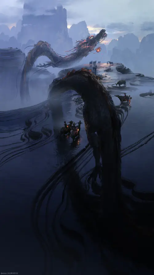 4k东方玄幻壁纸 - 龙 - 手机壁纸 - wallpaper「哲风壁纸」