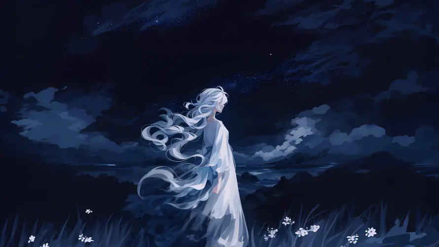 4k插画壁纸-静/出水芙蓉 - 桌面-免费下载「哲风壁纸」