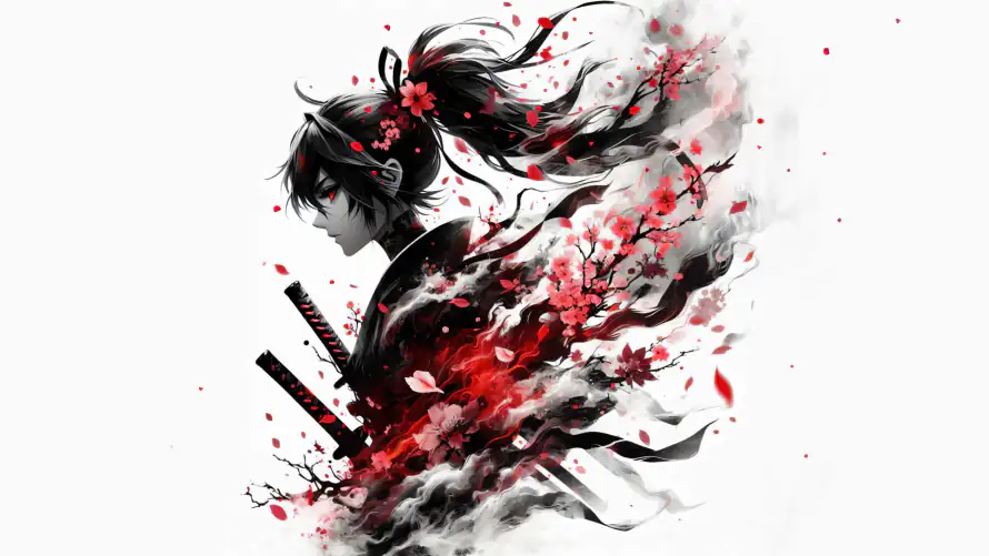 4k双刃壁纸 - 刃/出水芙蓉 - 电脑壁纸 - wallpaper「哲风壁纸」