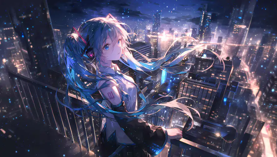 4k初音未来壁纸-虚拟歌姬 - 桌面-免费下载「哲风壁纸」