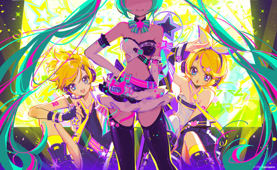 5k双子壁纸-初音未来 - 虚拟歌姬-免费下载「哲风壁纸」